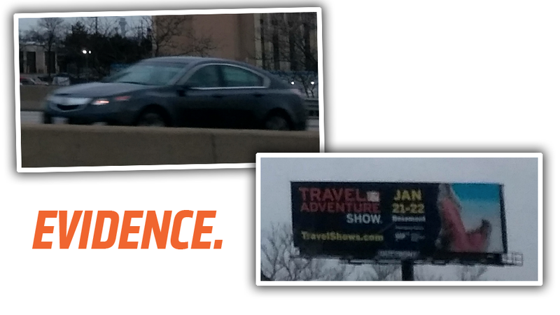 Illustration for article titled There’s A Billboard For A Ford Probe GT Off A Chicago Interstate Right Now
